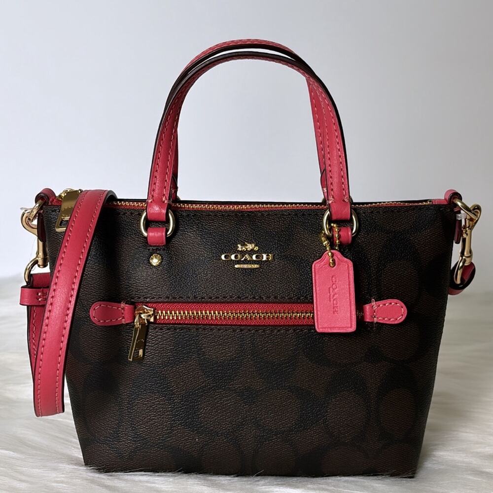 NWT Coach Mini Gallery Crossbody In Signature Canvas